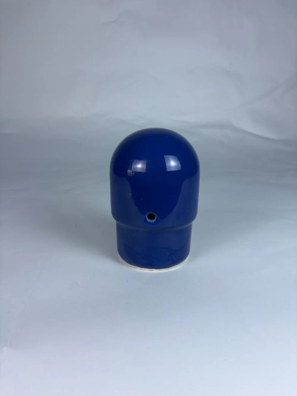 Vintage Flegon USA Cobalt Blue Ceramic Planter Mid Century Modern Pottery Cachep